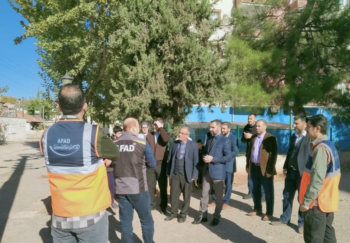 Gölbaşı’nda öğrenci yurdunda deprem tatbikatı