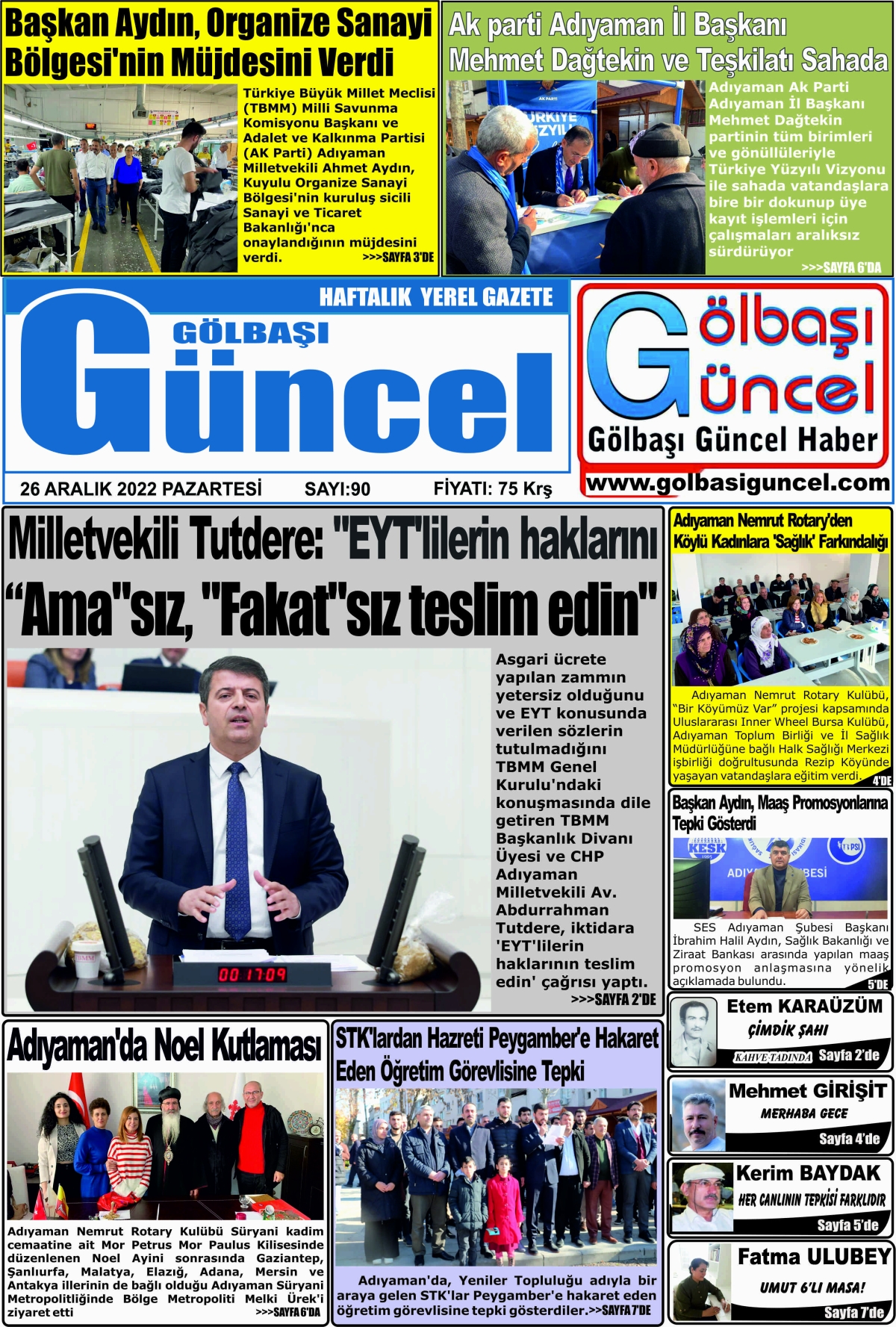 24 Aralık 2022 Pazartesi