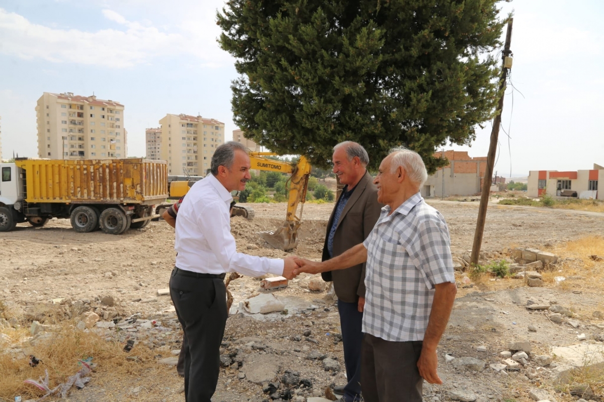 Başkan Kılınç kentsel dönüşüm alanında incelemelerde bulundu 