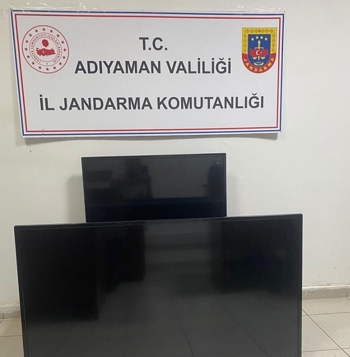 Tut'ta televizyon hırsızlığına 2 gözaltı
