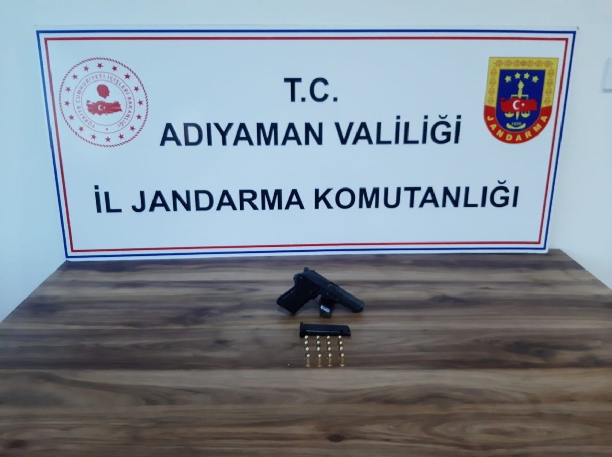 Adıyaman ruhsatsız tabancaya 1 gözaltı