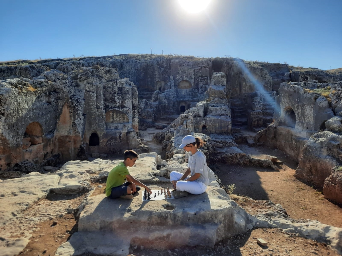 Adıyaman'da farklı mekanlarda satranç oynandı