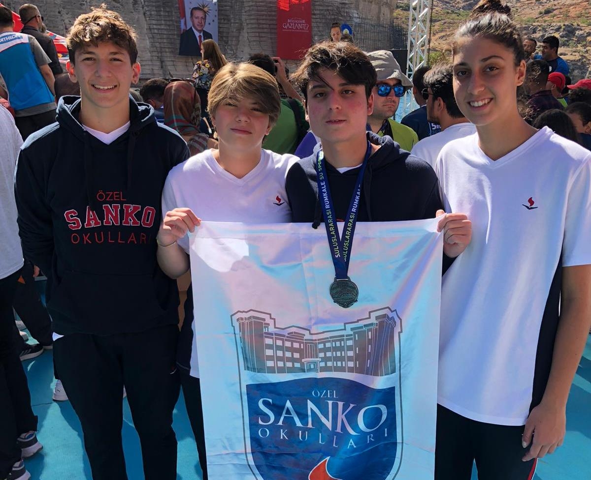 SANKO Okulları Rumkale Su Sporları Festivalinde beş derece elde etti