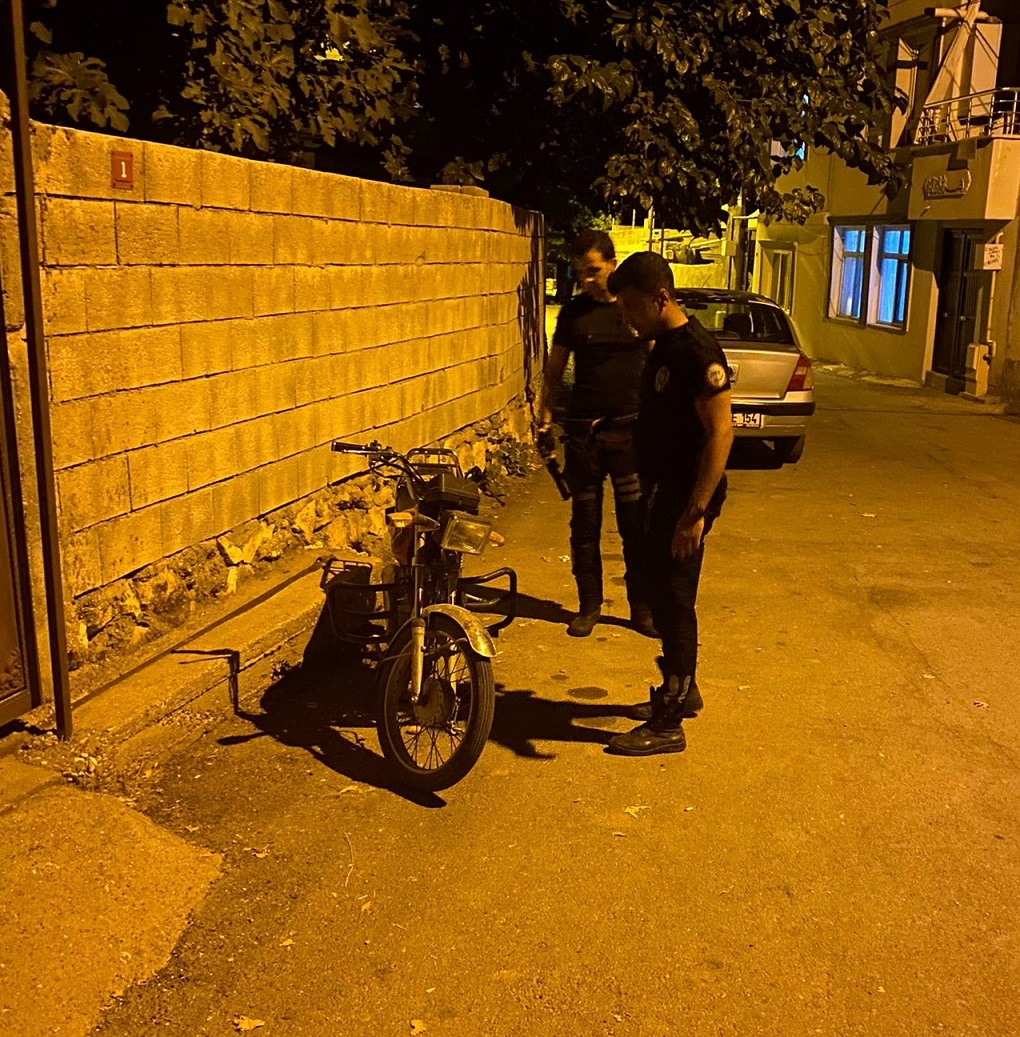 Park halindeki motosiklet çalıntı çıktı