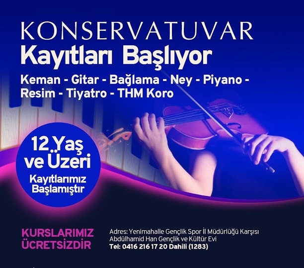 Belediye konservatuarında güz dönemi kayıtları başladı