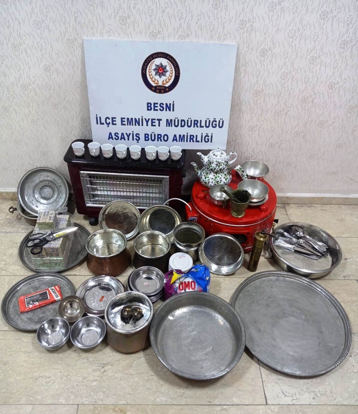 Besni'de hırsızlığa 1 gözaltı