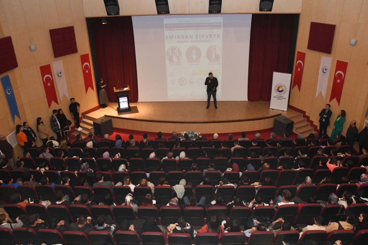 ADYÜ'de 'Sıfırdan Zirveye Başarı Hikayeleri' adlı program düzenlendi