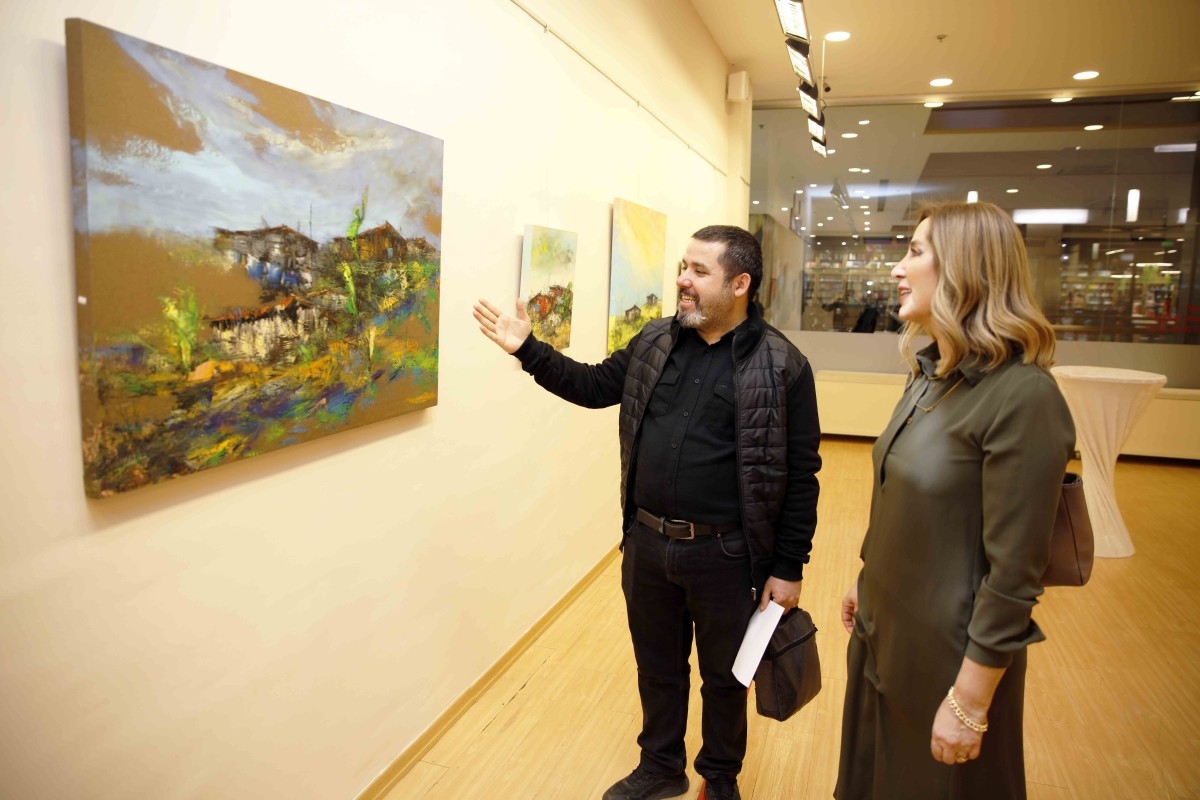 SANKO Sanat Galerisi’ndeki 'Barınaklar' temalı resim sergisi