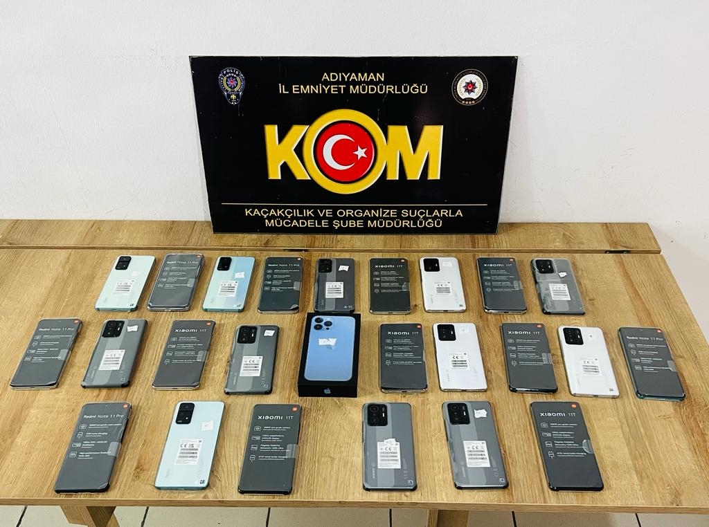 Adıyaman'da kaçak cep telefonuna 1 gözaltı