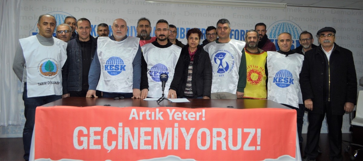 KESK üyelerinden TÜİK verilerine ve zamlara tepki  