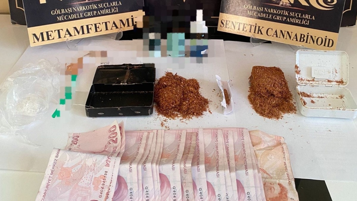 Gölbaşı'nda uyuşturucu operasyonu: İki şüpheli yakalandı, bir kişi tutuklandı
