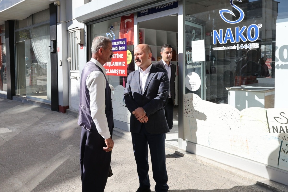 Vali Osman Varol'dan Yenipınar Mahallesi Buhara Caddesi esnafına ziyaret